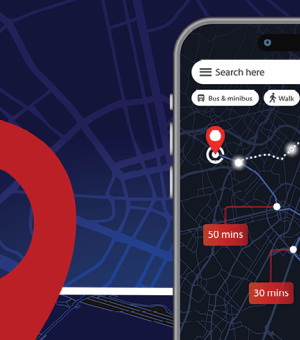 Road map and cell phone